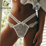 Sexy Lace Panties Women Transparent Bow Low-Waist Underpant Hollow Out Thong Female G-String Underwear Lingerie