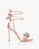 Butterfly 2025 New Butterfly Cross-Tie With Fine Heel Sandals Female Fish Mouth Open-Slip