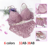 Pink Sujetador Transparente Panties And Bra Set Underwear Set Women Japanese Fashion