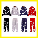 Trendy Sports Shirt Hip-Hop Wood Cotton Printing Suit High Street Loose Hooded Sweater Casual