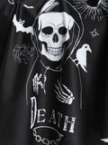 Women Skull Graphic Padded High Waist Tankini Swimwear Casual Swimsuit Ladies Two Pieces Bathing Suits Beach
