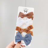 New Leopard Printed Bowknot Hair Clips For Cute Girls Lace Handmade Hairpins Boutique Barrettes Kids Hair