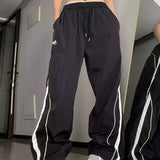 Piping Side Stripe Baggy SweatpantsOutfit