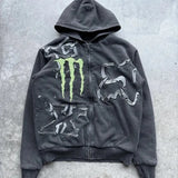 Zippered Sweatshirt Man M Loose Niche Coat Wearing Handsome Loose Blouse