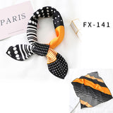 Square Silk Scarf Women Fashion Print Small Neck Scarfs Office Lady Hair Band Foulard Hand Kerchief Female Bandana