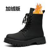 Zingj Men's British Boots Black Chelsea