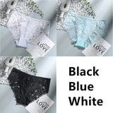 Sexy Low Waist Women's Underwear Lace Plus Size Seamless Panties Breathable Lingerie Female Briefs Solid Hollow