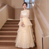Chinese Cheongsam Toast Suit 2025 New Retro National Style Wedding Dress Engagement Dress Long