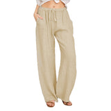 Blended Women's Plus Size Loose Cotton Linen Casual