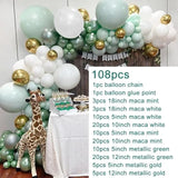Silver Macaron Birthday Balloon Garland Arch Kit Party Foil Metal Balon Weding Baby Shower Birthday Party Decor Kids Adults