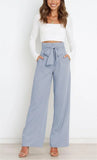 Dress Casual Fashion Wide Leg Bow