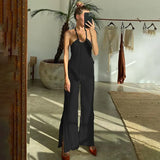 Zingj New Sexy Hot Girl Hanging Neck Top Pleated Slim Small Fragrance Wind Suit Female Fashion-Outfit