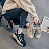 Zingj Sports Shoes Female 2023 Summer Rubber PU Color Cake Platform Bottom Lightweight Casual Fashion Dad Shoes