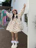 Pink Floral Quilted Coat- Outfit
