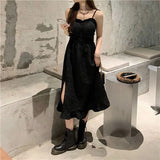 Maxi Dresses Robes For Women Casual 2021 Fairy Clothes Strap Tank White Lace Sundress Party Dress Lolita