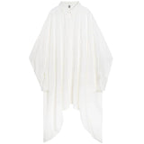 White Blouse Women Oversized Gothic Korean Fashion Black Streetwear Y2k Shirts Female Asymmetrical Alt Clothes