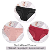 3PCS/Set Transparent Mesh Women's Panties Low Waist Ladies Briefs Female Underpants Fashion Girl Panty Lingerie