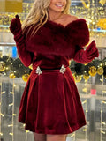 Sexy Cheesy 20205 Spring New Fashion Niche High-End Sense Splicing Diamond Corset Dress Dress