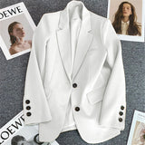 Suit Jacket Woman 2025 Spring And Autumn New Leisure Temperament Fried Street Suit Korean Version Suit Suit Dress