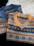 Aesthetic Vintage Streetwear Pull Femme All Match Casual Korean Fashion Knitted Vest Japanese V Neck Sleeveless Sueter