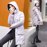 2022 New Women Winter Jacket Long Warm Parkas Female Thicken Coat Cotton Padded Parka Jacket Hooded Outwear