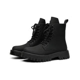 Zingj Martin Boots Male Autumn And Winter Long Tube Overalls Net Red High Street Soft Leather British Yuppie Male Boots
