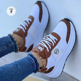 Zingj Women's Casual Wedge Heel Sneakers 2024 New Plus Size Strap With A Single Size