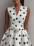 Wave Dress 2025 Summer Retro New Temperament Slim Dress