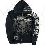 Zingj Popular Hip Hop Zipper Hoodies Men Y2K New Harajuku Vintage Sweatshirts Punk Rock Plus Size Loose Anime Hoodie Cardigan 102-0-Outfit