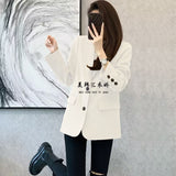 Zingj Spring And Autumn New Small Suit Jacket Female Hot Style Temperament Leisure Slim Show Thin Students Small Suit