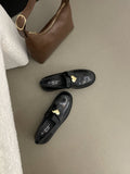 Fashion Temperament Small Leather Shoes Women 2025 New Spring Korean Version Of French Retro Fashion Mary Jane Single