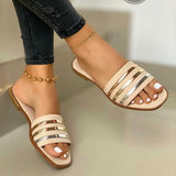 Zingj Ebay Sandals 2023 New Flat Plus Size Outdoor Slipper Woman- Outfit
