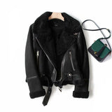 Women's Clothing 2025 New Large-Clip Women's Style Thick Locomotive Leather Fur