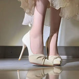Skirts Of High-End Temperament Ladies High Heels 2025 Net Red New Pointed Light Soft Soles Do Not Tired Singles