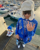 Womens Y2k Fashion Hoodie Skull Rhinestone Zip Up Hoodie grunge Women's Oversized Sweatshirt Punk Harajuku Long Sleeve