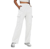 Sports Trousers High Waist Slimming Straight