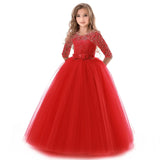 Unicorn Cosplay Girl Dress Party Elegant Flower Lace Long Tutu Formal Ball Gown Princess Baby Dresses 5 7 8 12 14