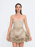 Women's New Sexy Open Shoulder-To-Shoulder-Meared Dress Slimy Floral