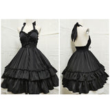 Kawaii Lolita Dress Women Girls JSK Cute Solid Tea Party Dresses Ruffles Cosplay Spring Summer