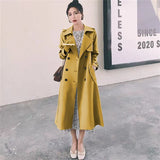 Woman 2025 Korean Version Of The New Spring And Autumn British Wind In The Long-Term Popular Red Coat