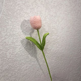 Zingj Woven Rabbit Head Sunflower Sunflower Wool Knitting Flowers Send Bestie Imitation Bouquet Finished