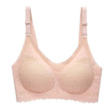 Sexy Latex Seamless Bra Women Push Up Underwear Gathers Shock-Proof Pad Female Intimate Fashion Soft Plus Size