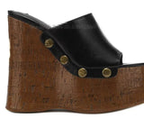 Coarse Slippers Women 2025 New Large-Size Wearing Thick-Soled Waterproof Table Sandals Metal Buckle