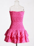 Spring 2025 New Fashion Temperament To Collect Waist Thin Bra Dress Tea Break High-End Heavy Industry Embroidery
