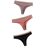 Cotton Women Thongs Panties Fashion Soft Solid Bow Seamless G-String For Women Underwear Female Lingerie Briefs