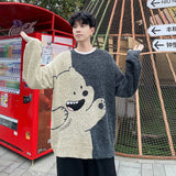 Sweater Men Women Clothing Outerwear Knitted Kawaii Clothes Harajuku Cropped Jumper Pull Tops Sweaters Long Sleeve