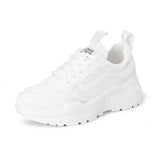 Dad Shoes Women 2025 New Spring And Summer Net Surface Hollow Breathable Students Thick Bottom Increase Leisure Small White Shoes Female