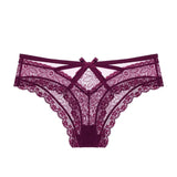 Sexy Transparent Panties Women Lace Low-waist Briefs Hollow Out Underwear Ladies Underpants Intimates G String