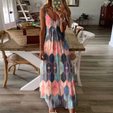 Sleeve Women's Summer Casual Printed Camisole Long