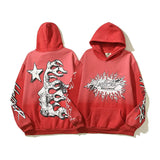 Style High Street Kanye Men And Women With The Same Hip-Hop Graffiti Print Hoodie Hoodie Couple Loose